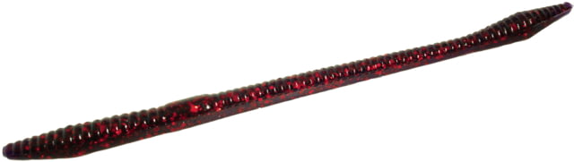 Zoom Trick Worm 20 Pack 6.5in Grape Red Glitter