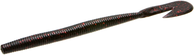Zoom U-V Speed Worm 15 Pack 6in Black Red Glitter