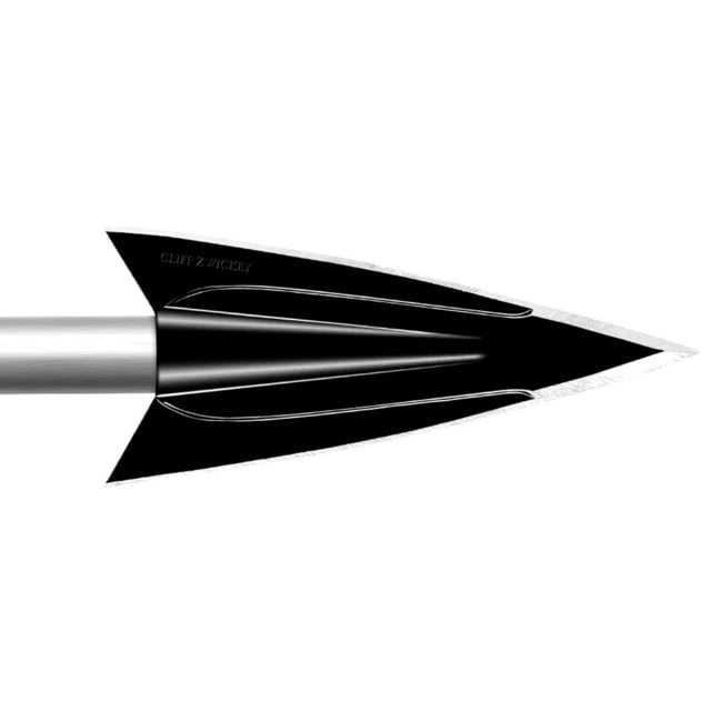 Zwickey CliffZwickey Broadhead Glue On 2 Blade 140 grain Black Pack of 3 - Zwickey