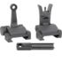 Midwest Industries Combat Rifle Top Mounted Deployable Front and Rear Sight, Black, MI-CRS-SET