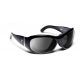 7 Eye Briza Women's Sunglasses, Glossy Black Frame, SharpView Gray 310541