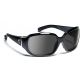 7 Eye Air Dam Sunglasses Mistral, Sharp View Gray Polarized PC Lens, Glossy Black Frame, S-M, Women 580553