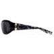 7Eye by Panoptix Womens AirShield Sedona Sunglasses, RX Ready, Black Pearl Frame, SharpView Polarized Gray Lens, M-L 325053