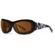 7Eye by Panoptix Women's AirShield Sedona Sunglasses, RX Ready, Black Pearl Frame, SharpView Copper Lens, M-L, 325042