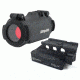 Aimpoint Micro H-2 Red Dot Reflex Sight, 2 MOA Dot Reticle, w/ SIDELOK Mount, Black, Semi Matte, Anodized, 200186-KIT1
