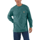 Carhartt Workwear Pocket Long Sleeve T-Shirt for Mens, Blue Green, Small/Regular K126-442-REG-SML