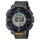 Casio Outdoor Casio Pro Trek Solar Watch Triple Sensor Watching Featuring an Altimeter, Barometer, Digital Compass, Thermometer and 100M WR - Mens, Green, One Size, PRG340-3