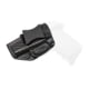 Rounded IWB KYDEX Holster, SCCY CPX-1/CPX-2, Left Hand, Carbon Fiber, SCY-CPX12-CF-LH-VAR