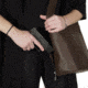 Galco Del Holster Handbag w/ Nickel Hardware, Ambidextrous, Black DELBLK