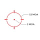 Holosun HS507C-X2 Reflex Red Dot Sight, 2 MOA Dot &amp; 32MOA Circle Reticle, Black, HS507C-X2