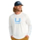 HUK Performance Fishing Icon Long Sleeve Performance Crew - Men's White 2XL