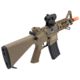 Matrix Sportsline M4 RIS Airsoft AEG Rifle w/G2 Micro-Switch Gearbox, 5in Stubby Fixed Stock, Dark Earth, Large, ST-AEG-293-DE