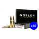 Nosler, .308 Winchester, 175 grain, Custom Competition, Brass, Centerfire Rifle Ammo, 200 Rounds
