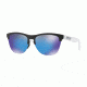 Oakley FROGSKINS LITE OO9374 Sunglasses 937402-63 - Matte Black Frame, Prizm Sapphire Lenses
