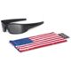 Oakley SI Fuel Cell Sunglasses, Matte Black/Tonal Flag Frame, Grey Lens, OO9096-29
