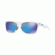 Oakley HOLSTON OO9334 Sunglasses 933413-58 - Polished Clear Frame, Prizm Sapphire Lenses
