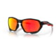 Oakley OO9019A Plazma A Sunglasses - Men's, Matte Black Ink Frame, Prizm Ruby Lens, Asian Fit, 59, OO9019A-901917-59