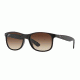 Ray-Ban ANDY RB4202 Sunglasses 607313-55 - Matte Brown Frame, Brown Gradient Lenses