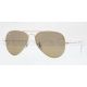 Ray-Ban Aviator Large Metal RB3025 Sunglasses, Arista Crystal Brown Mirror Silver Gradient, RB3025 001/3K-6214