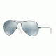 Ray-Ban Aviator Large Metal Sunglasses RB3025 029/30-55 - Matte Gunmetal Frame, Green Mirror Silver Lenses