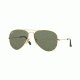 Ray-Ban Aviator Large Metal Sunglasses RB3025 181-58 - Gold Frame, Dark Green Lenses
