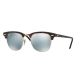 Ray-Ban RB3016 Clubmaster Sunglasses, Sand Havana/gold Frame, Light Green Mirror Silver Lenses, RB3016 114530-51
