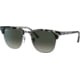 Ray-Ban RB3016 Clubmaster Sunglasses, Gray Havana, 49, RB3016-133671-49