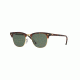 Ray-Ban Clubmaster Sunglasses RB3016 990/58-49 - Red Havana Frame, Crystal Green Polarized Lenses