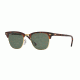 Ray-Ban Clubmaster Sunglasses RB3016 990/58-51 - Red Havana Frame, Crystal Green Polarized Lenses