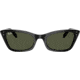 Ray-Ban Lady Burbank RB2299 Sunglasses, Green Lenses, Black, 52, RB2299-901-31-52