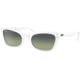 Ray-Ban RB2299 Lady Burbank Sunglasses - Women's, Green Vintage Lenses, White, 52, RB2299-975-BH-52