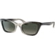Ray-Ban RB2299 Lady Burbank Sunglasses - Women's, Grey Gradient Lenses, Transparent Gray, 52, RB2299-134071-52
