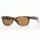 Ray-Ban New Wayfarer Sunglasses RB2132 902/57-55 - Tortoise Frame, Crystal Brown Polarized Lenses