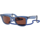 Ray-Ban Original Wayfarer RB2140 Sunglasses, Transparent Blue, Red Lenses, 50, RB2140-6587C5-50