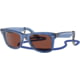 Ray-Ban RB2140 Original Wayfarer Sunglasses, Transparent Blue Frame, Red Lens, 50, RB2140-6587C5-50