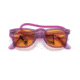 Ray-Ban Original Wayfarer RB2140F Sunglasses, Transparent Violet, Orange Lenses, 52, RB2140F-661313-52