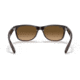 Ray-Ban RB2132 New Wayfarer Sunglasses, Matte Brown On Transparent Brown Frame, Gradient Brown Lens, Polarized, 52, RB2132-6608M2-52