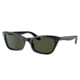 Ray-Ban RB2299 Lady Burbank Sunglasses - Women's, Black Frame, Green Lens, 55, RB2299-901-31-55