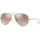 Ray-Ban Aviator Large Metal RB3025 Sunglasses, Arista Frame, Crystal Pink Silver Mirror 55 mm Lenses, 001-3E-5514