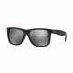 Ray-Ban RB4165 Sunglasses 622/6G-55 - Rubber Black Frame, Grey Mirror Silver Lenses