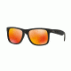 Ray-Ban RB4165 Sunglasses 622/6Q-55 - Rubber Black Frame, Brown Mirror Orange Lenses