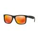 Ray-Ban RB4165 Standard Sunglasses, Rubber Black Frame, Brown Mirror Orange Lenses, 622-6Q-55