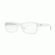 Ray-Ban RX5268 Eyeglass Frames 5737-55 - Top White On Trasparent Frame