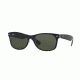 Ray-Ban Wayfarer RB2132 Sunglasses 6188-55 - Mt Blue/military Green Frame, Green Lenses