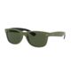 Ray-Ban RB2132 New Wayfarer Sunglasses, Green Lenses, 646531-55