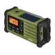 Sangean AM / FM / Weather / Handcrank / Solar / Emergency Alert Radio, Green-Black, SG-112