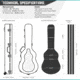 Savior Equipment Ultimate Guitar Single Rifle Case, Black, RC-GT-ACOUSTIC-BK