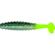 Slider Crappie Panfish Grub, 18, 1.5in, Baby Bass/Chartreuse, CSGF318