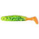 Slider Crappie Panfish Grub, 18, 1.5in, Chartreuse Black/Orange, CSGGF15