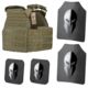 Spartan Armor Systems Omega AR500 Body Armor And Sentinel Plate Carrier Package, Small/Extra Large, Spartan Green, Adjustable, SAS-AR500PKG-STNL-SG-SPEC-KIT